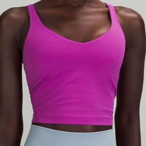 Lululemon Cropped Align Tank in Vivid Plum, Size 20